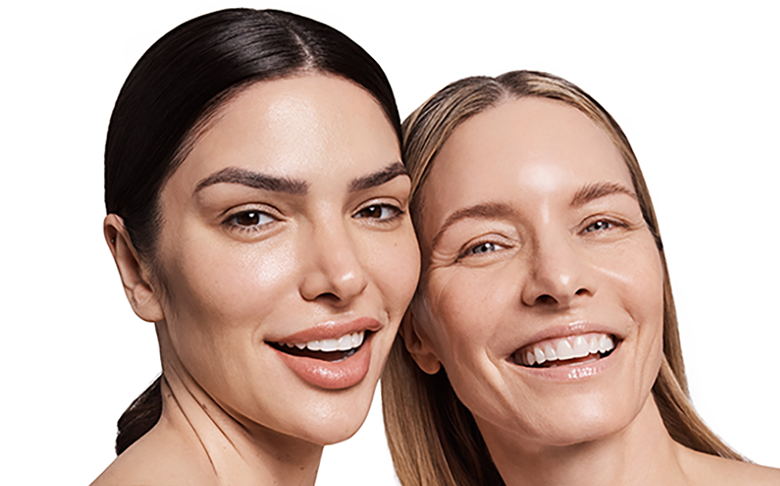 photo of two beautiful ladies with glowing skin